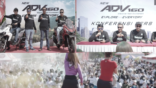 Ribuan Pengunjung Padati Regional Public Launching New Honda ADV 160