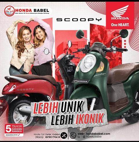 Scoopy Sekarang Tampil Lebih Unik Lebih Ikonik! Tersedia di Seluruh Cabang Honda Babel
