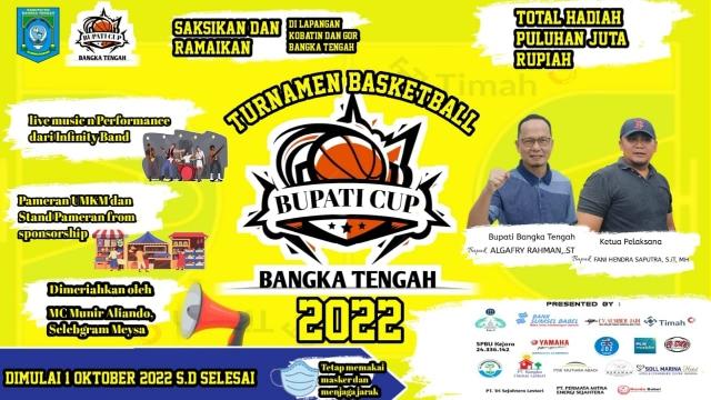 Sebanyak 12 Club Ikuti Tournament Basket Bupati Bangka Tengah Cup. (Ilham/Bangka Tengah)
