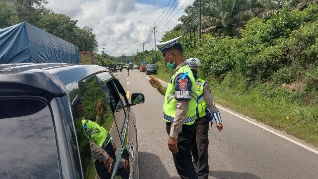 Sebanyak 504 Pengendara di Tilang Selama Operasi Zebra Menumbing di Bangka Tengah