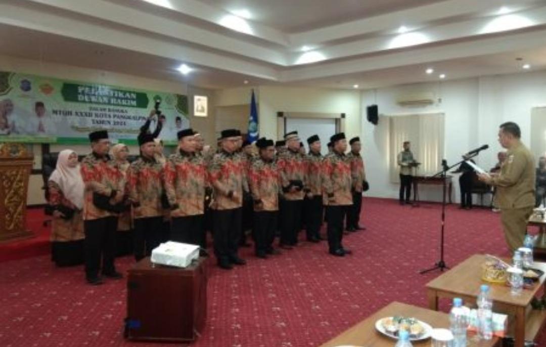 Sekda Lantik Dewan Hakim MTQH XXXII Kota Pangkalpinang