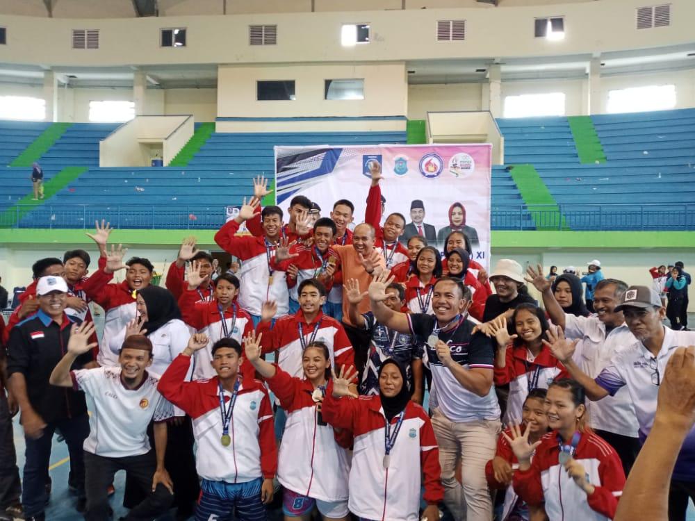 Seputar POPDA Babel 2022, Tim Bola Voli Putra Pangkalpinang Raih Medali Emas