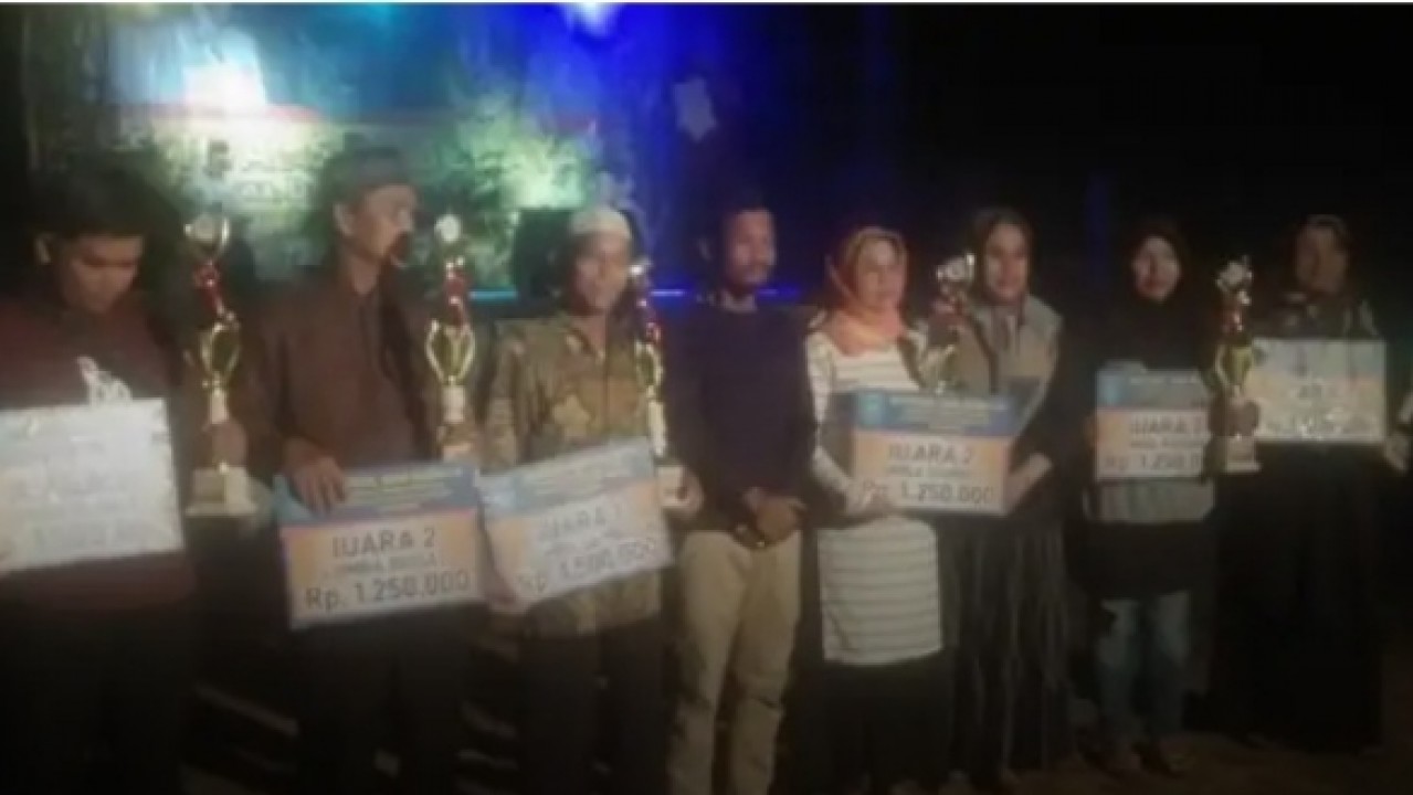 Perlombaan seni budaya Dambus dan Rudat tingkat Kecamatan Namang dan Kecamatan Pangkalan Baru, Kabupaten Bangka Tengah (Bateng), Rabu (30/10/2019).