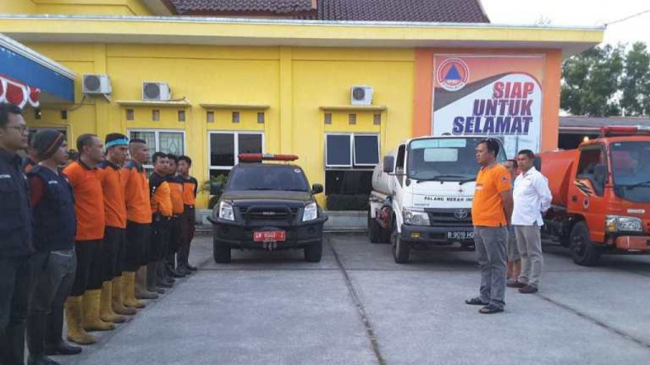 Apel Siaga, di Kantor BPBD Babel, Pangkalpinang bersama Dinsos, Setda Babel, PMI dan Kwarda Pramuka Babel, Minggu (18/08/2019).