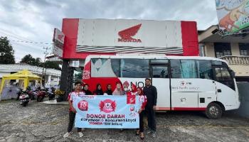 Aksi Sinergi Bagi Negeri, Honda Babel Ajak Konsumen Loyal Donor,