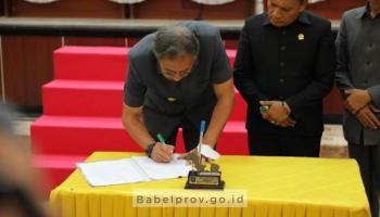 APBD Pemprov. Kep. Babel Tahun Anggaran 2023 Disahkan