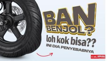 BANGKATERKINI - Ban motor yang benjol merupakan masalah yang cukup,