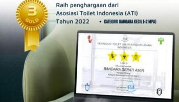 PANGKALPINANG - Bandara Depati Amir Terima Penghargaan dari Asosiasi Toilet,