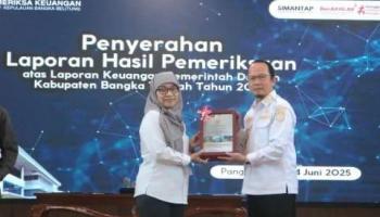 ‎BANGKA TENGAH, BANGKA TERKINI — Pemerintah Kabupaten Bangka Tengah kembali menorehkan prestasi dalam pengelolaan keuangan daerah dengan meraih opini Wajar,