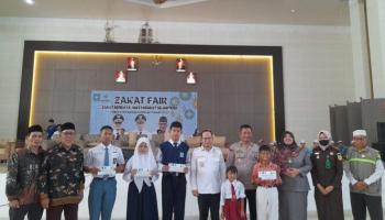 BANGKATERKINI BANGKA TENGAH - Amil Zakat Nasional (Baznas) Kabupaten Bangka Tengah menggelar Zakat Fair Tahun,