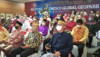 Acara Penyambutan untuk anggota baru UNESCO GLOBAL GEOPARK berlangsung di,