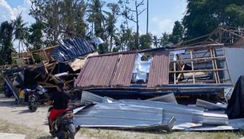 BANGKA TENGAH - Bencana Angin Puting Beliung Desa Kebintik, Berikut,
