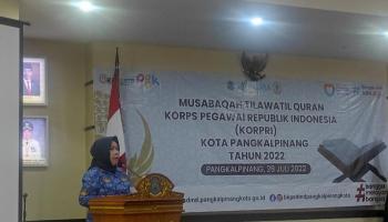 Buka MTQ KORPRI Tingkat Kota, Sekda Harap Pangkalpinang Juara di-Tingkat,