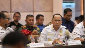 PANGKALPINANG, BANGKATERKINI – Bupati Bangka Tengah, Algafry Rahman menghadiri Rapat Koordinasi Sosialisasi Penegakan Hukum dan,