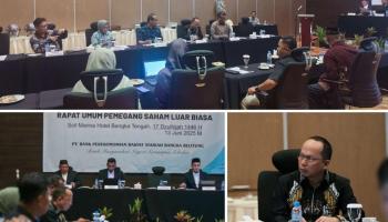 ‎BANGKA TENGAH, BANGKATERKINI– Bupati Bangka Tengah, Algafry Rahman, menghadiri kegiatan Rapat Umum Pemegang Saham (RUPS) Tahun Buku 2024 dan RUPS,