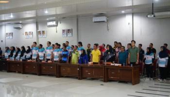 Bupati Bangka Tengah Lepas dan Kukuhkan Kontingen Porprov Kopri Babel