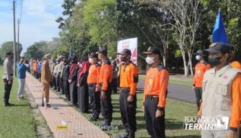 Bupati Bangka Tengah Pimpin Apel Siaga Bencana.