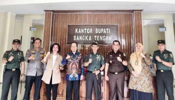 Bupati Bateng Sambut Kunjungan Brigjen Ujang Darwis Danrem 045/Gaya