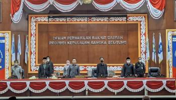 Dion - DPRD Babel Gelar Rapat Paripurna Laporan Kerja Pertanggung,
