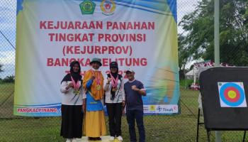 PANGKALPINANG - Erlina Erfian Berhasil Sabet 3 Medali di Kejurprov,