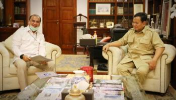 BANGKA BELITUNG - BANGKA TERKINI - Menteri Prabowo dalam pertemuan,