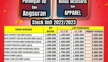 Gebyar Cuci Gudang Bersama Honda Babel Cabang NSS Sungailiat