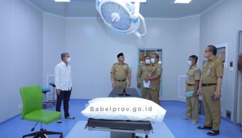 BANGKA TERKINI - Gedung Radioterapi Proses Pembangunan, Pelayanan RSUD Soekarno,