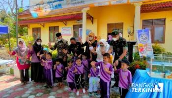 PENULIS : ILHAM, BANGKA TENGAH - Gelar Bazar, Dinas Perikanan,
