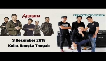 Bangka Terkini, Koba --- Grup band Armada akan hibur warga dan seluruh kontingen Pekan,