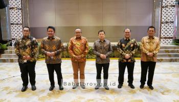 BATAM - Gubernur Erzaldi Paparkan Proyek Prioritas Babel di Hadapan,