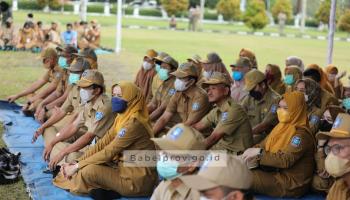 PANGKALPINANG, bangkaterkini.com - Mengawali hari pertama kembali bekerja setelah libur lebaran, Pemerintah Provisi Bangka Belitung,