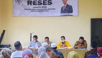 Delas, bangkaterkini.com - Wakil Ketua DPRD Prov. Kep. Bangka Belitung, H.M. Amin, SE, melaksanakan Kegiatan,
