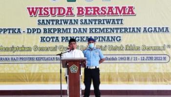 Hadiri Wisuda Santri Se-Pangkalpinang, Molen : Ini Adalah Contoh Kolaborasi,