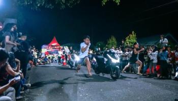 TANJUNGPANDAN, BANGKATERKINI - Kegiatan balap lari ini dilaksanakan di Jalan,