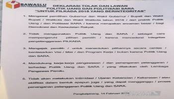 Bawaslu melalui Panwaslu Pangkalpinang bekerja sama dengan Bangka Belitung Kreatif,