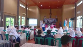Jadi Generasi #Cari_Aman, Honda Babel Kunjungi SMP Negeri 1 Tanjung,