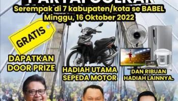 Jalan Sehat Partai Golkar di Pulau Bangka, Dipastikan Warga Tumpah,