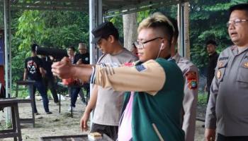 BANGKA TENGAH - Kapolres Bangka Tengah Ajak Awak Media Latihan,