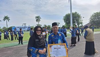 BANGKA TENGAH, BANGKATERKINI – Dalam rangka memperingati Hari Ulang Tahun (HUT) ke-53 Korps Pegawai Negeri,