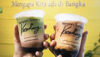 Keradang Brand Lokal Bangka Belitung yang Menyajikan Minuman Kekinian, Merangkul,