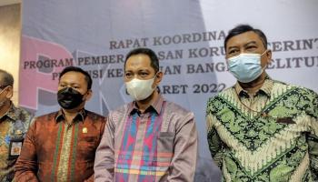 Dion - Ketua DPRD Babel Herman Suhadi Hadiri Rapat Koordinasi,