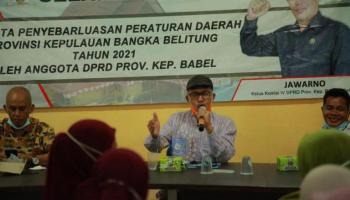 Ketua Komisi IV DPRD Babel, Jawarno Sampaikan Perda Pengembangan Ekonomi,