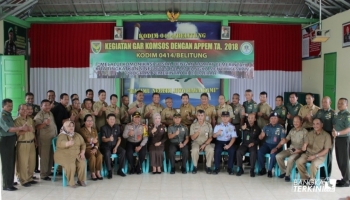 Dandim 0414 Belitung Letkol Inf Indra Padang, dalam sambutannya mengajak,