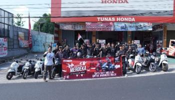 Konvoi Merdeka Bersama Honda Babel Cabang Asia Surya Perkasa Belitung,
