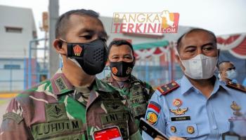 Dion - Korem 045/Gaya Babel Selenggarakan Vaksinasi Serentak di Lembaga,