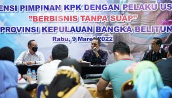 PANGKALPINANG, bangkaterkini.id - Keterlibatan sektor swasta dalam tindak pidana korupsi mendominasi jumlah pelaku usaha yang ,