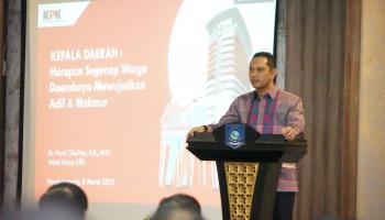 Dion - KPK Ingatkan Pemda Babel Wujudkan Babel Raya Sejahtera,
