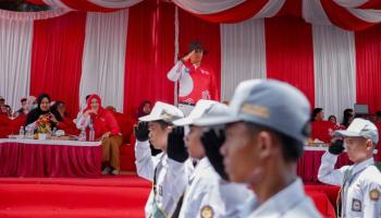 Masyarakat Padati Jantung Kota Pangkalpinang Saksikan Pawai