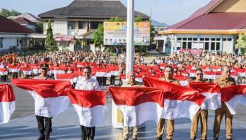 Meriahkan HUT Ke-78 Republik Indonesia, Pemkot Pangkalpinang Bagikan 2.421 Bendera,