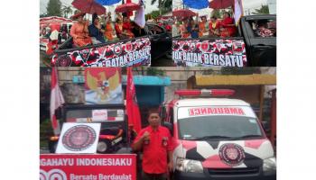 Meriahkan Pawai Kendaraan Hias HUT RI ke-80, Pemuda Batak Bersatu Babel Serukan Perdamaian dan Solidaritas